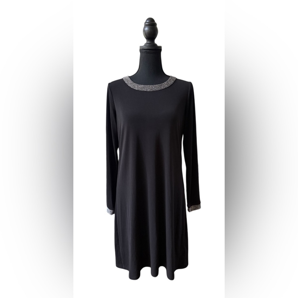 MICHAEL Michael Kors Black Dress with Silver Trim